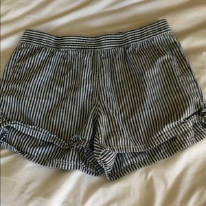 MADEWELL size small linen striped shorts!!